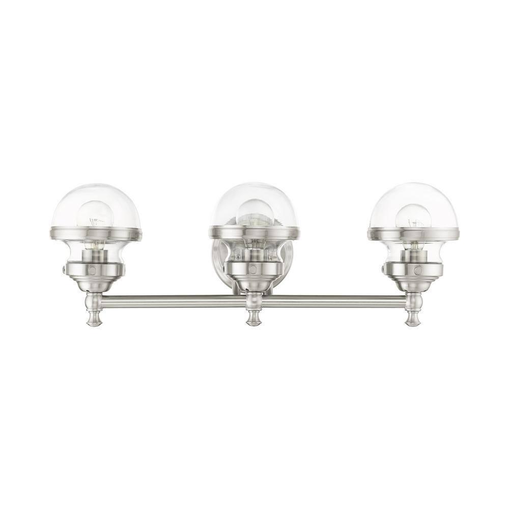 Livex Lighting Oldwick 3 - Light Vanity in  Brushed Nickel