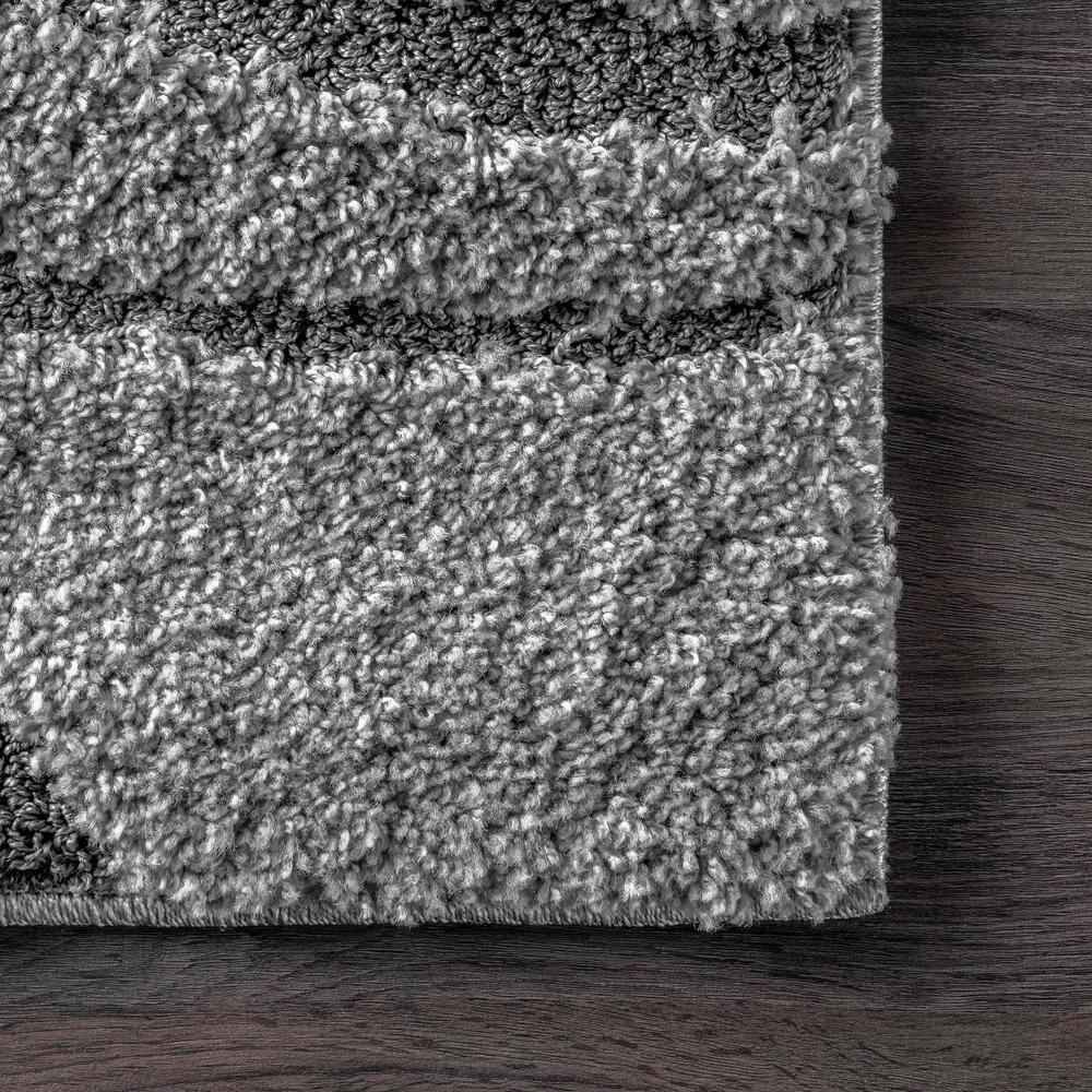 Nuloom Carolyn Abstract 4x6 Shag Indoor Area Rug for Living Room Bedroom Dining Room Nursery, Dark Grey