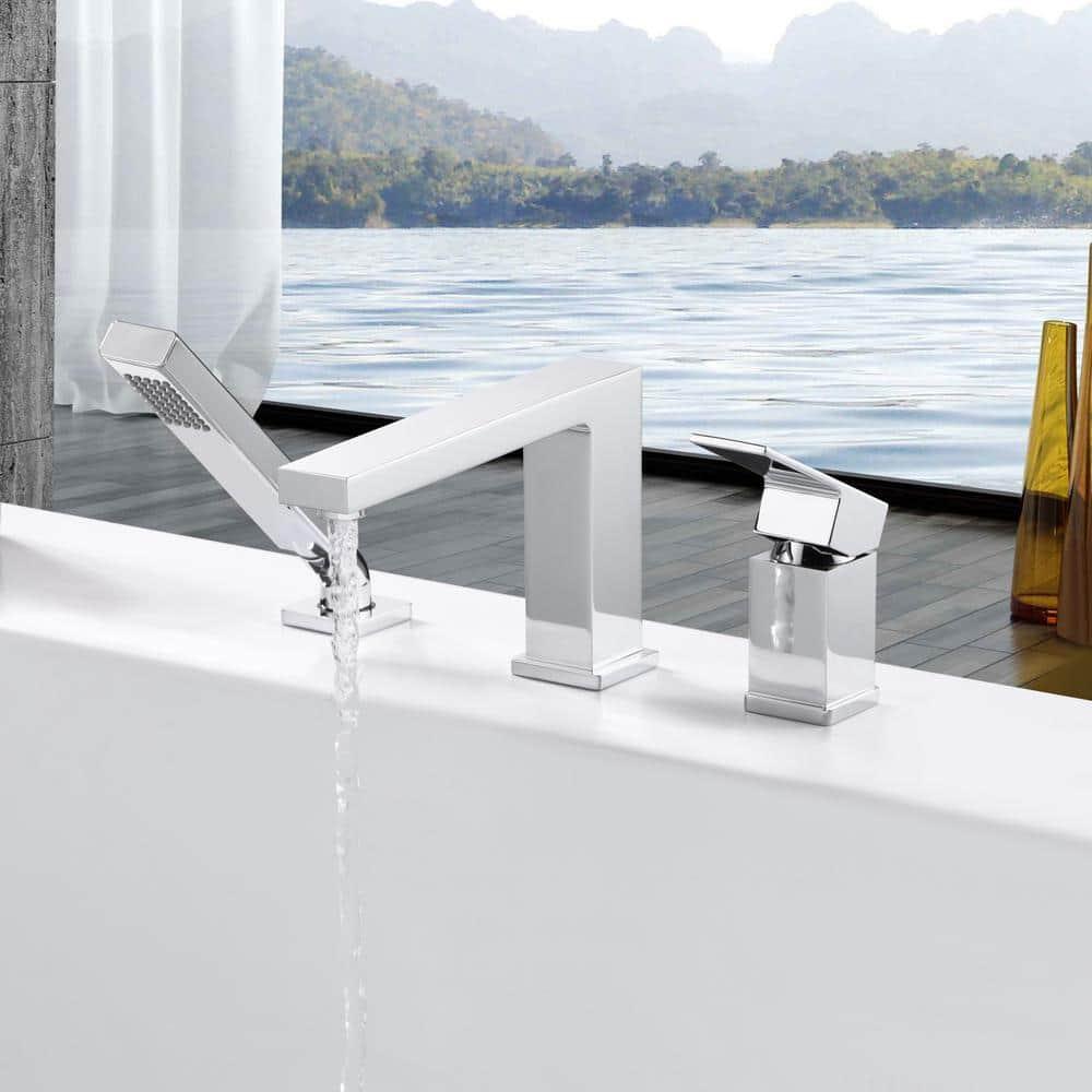 Rift 1 Handle Bathroom Roman Tub Faucet