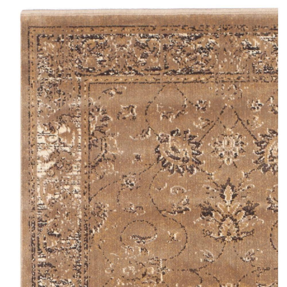 Vintage VTG117 Power Loomed Indoor Skid-Resistant Runner Rug - Taupe - 2'2"x8' - Safavieh