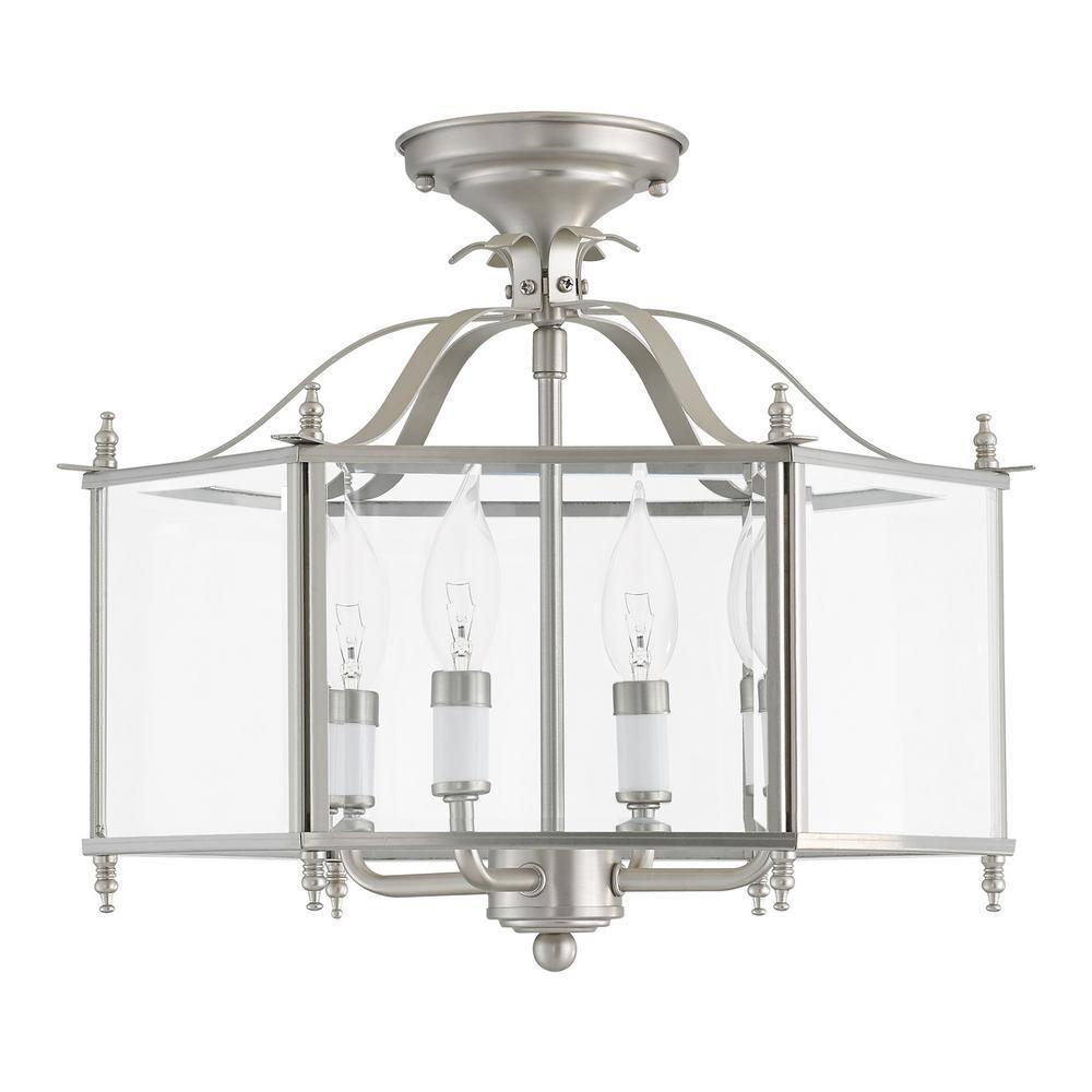 Livex Lighting Livingston 4 - Light Pendant in  Brushed Nickel