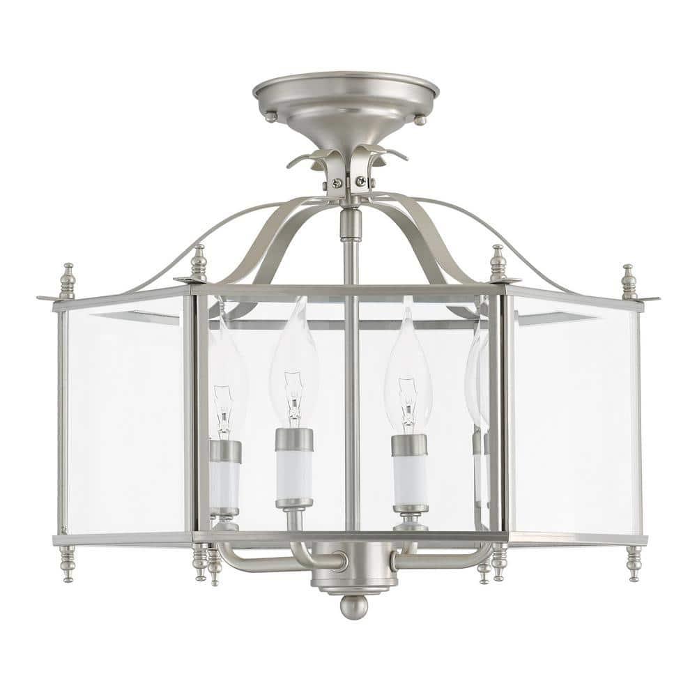 Livex Lighting Livingston 4 - Light Pendant in  Brushed Nickel
