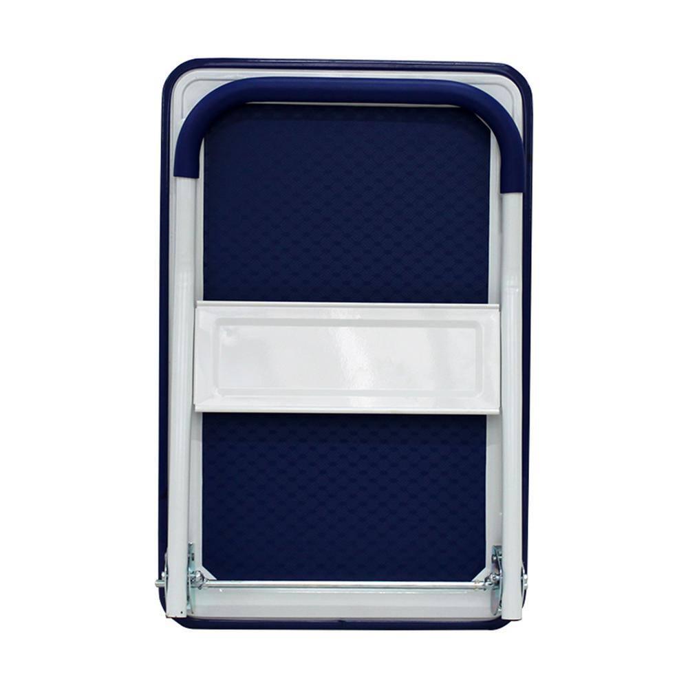 330 lb. Capacity 4-Wheel Standard Duty Steel Platform Truck in Blue