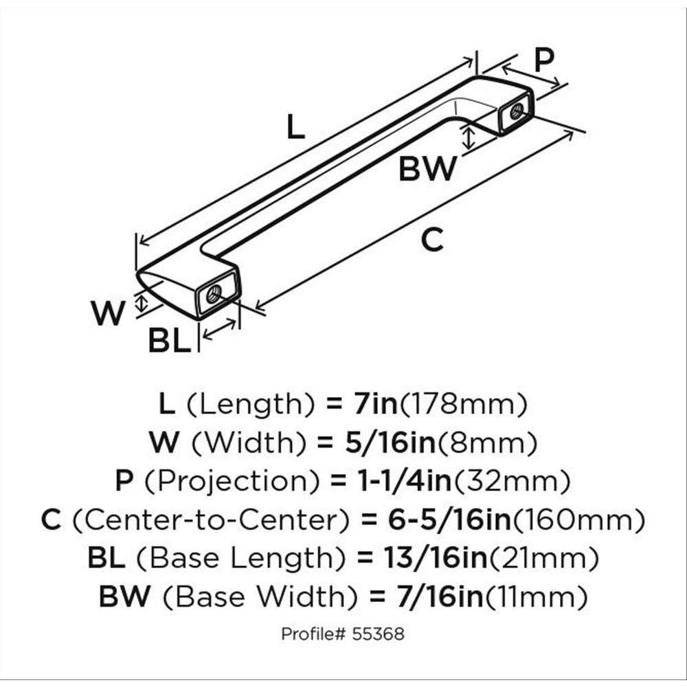 Riva 6 5/16" Center to Center Bar Pull