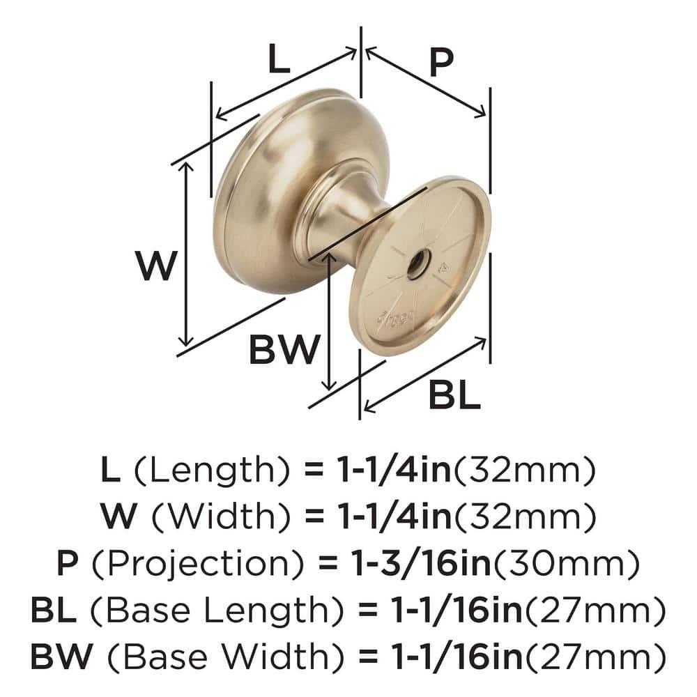 Amerock Allison 1 1/4" Diameter Mushroom Knob