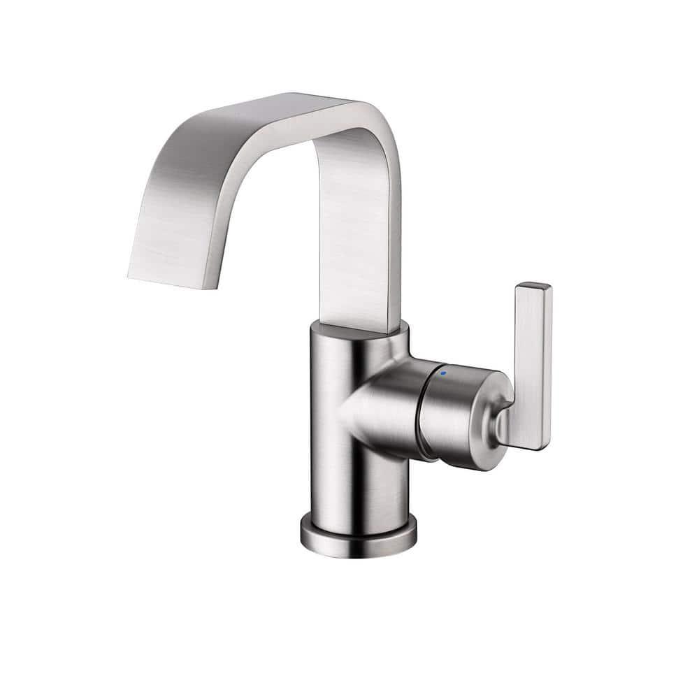 Single Hole Bathroom Faucet with Drain Assembly