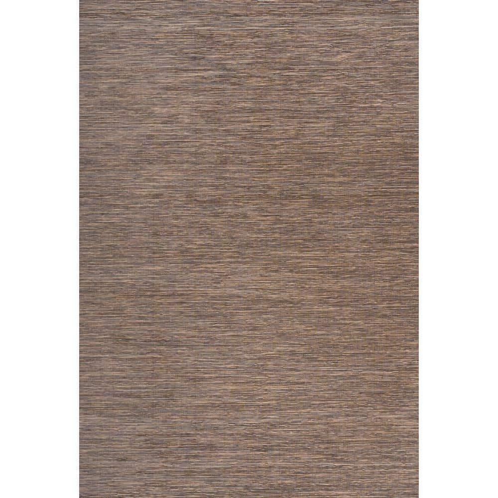 8'x10' Ethan Modern Flatweave Solid  Area Rug, Brown - JONATHAN Y