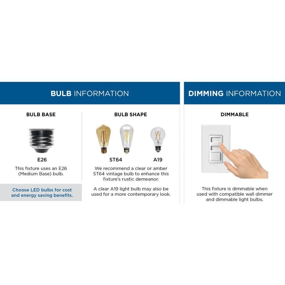 Progress Lighting - Two Light Flush Mount - Outdoor - Gunther - Outdoor Light -