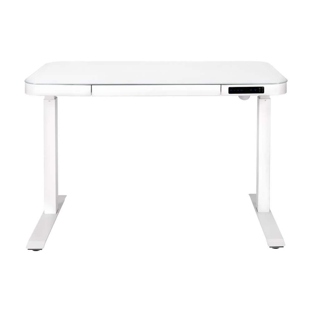 airLIFT 48" W Electric Adjustable Height Tempered Glass Desk