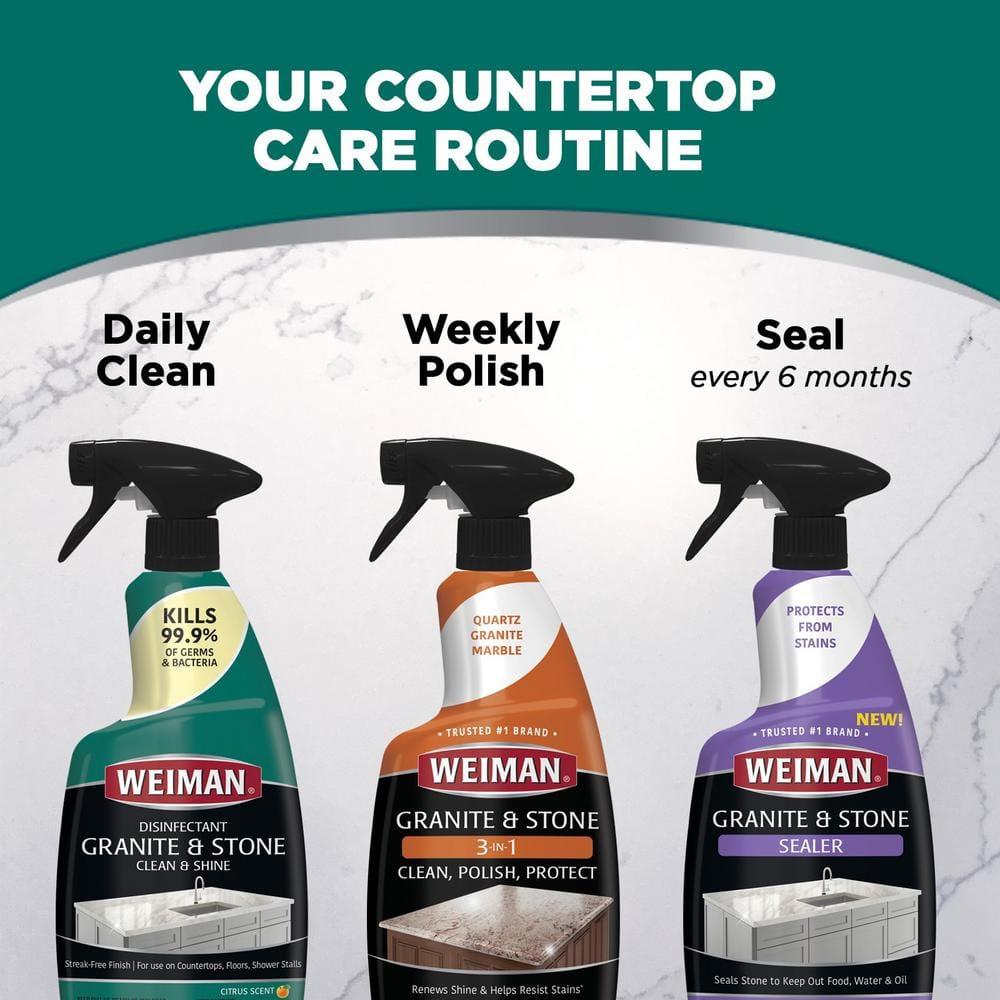 Weiman Granite & Stone Daily Clean & Shine with Disinfectant - 24oz