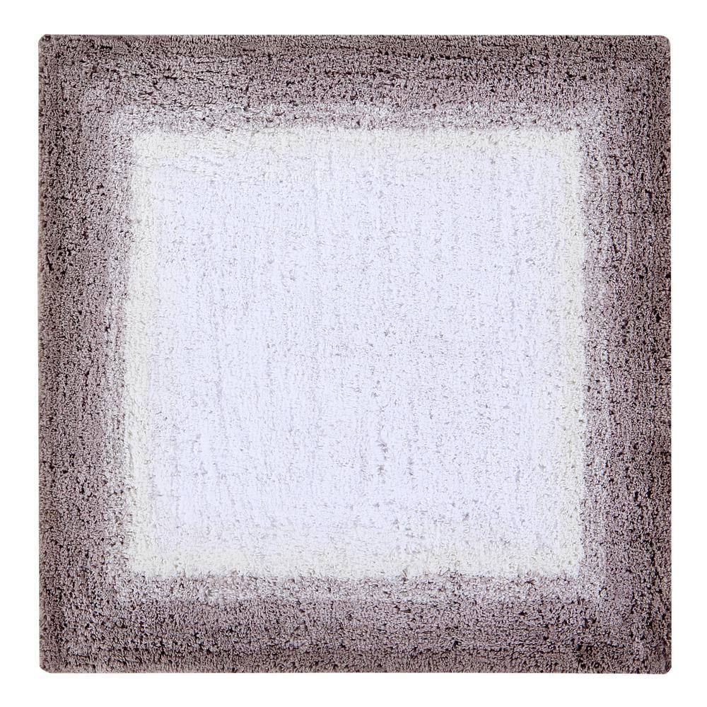 Better Trends Torrent 100% Cotton Tufted Non- Slip Backing Bath Rug 24" Square - Beige