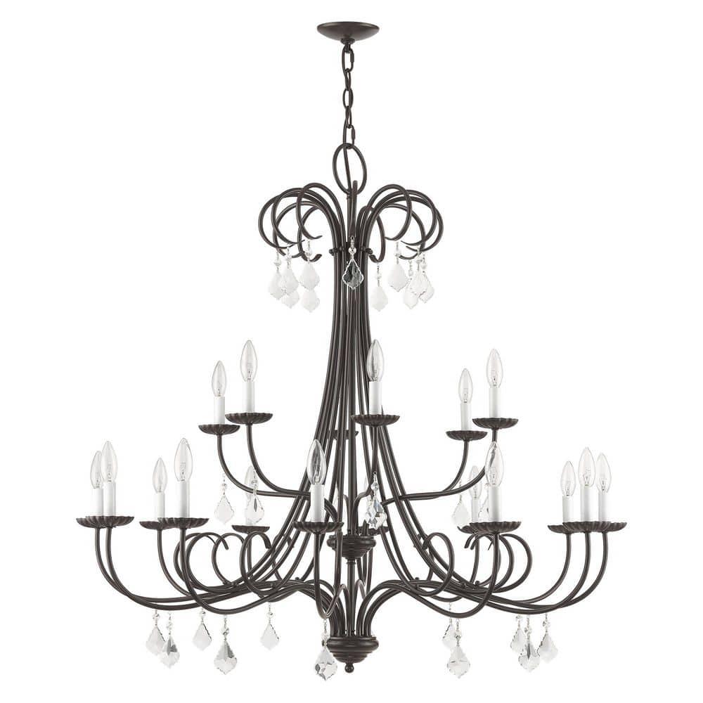 Livex Lighting Daphne 18 - Light Chandelier in  English Bronze