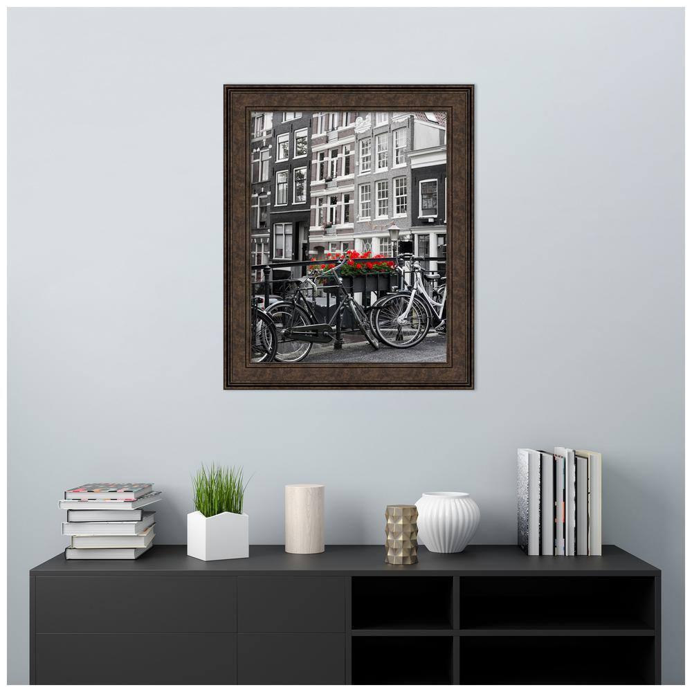 Amanti Art Ridge Bronze Picture Frame Opening Size 22x28 in.