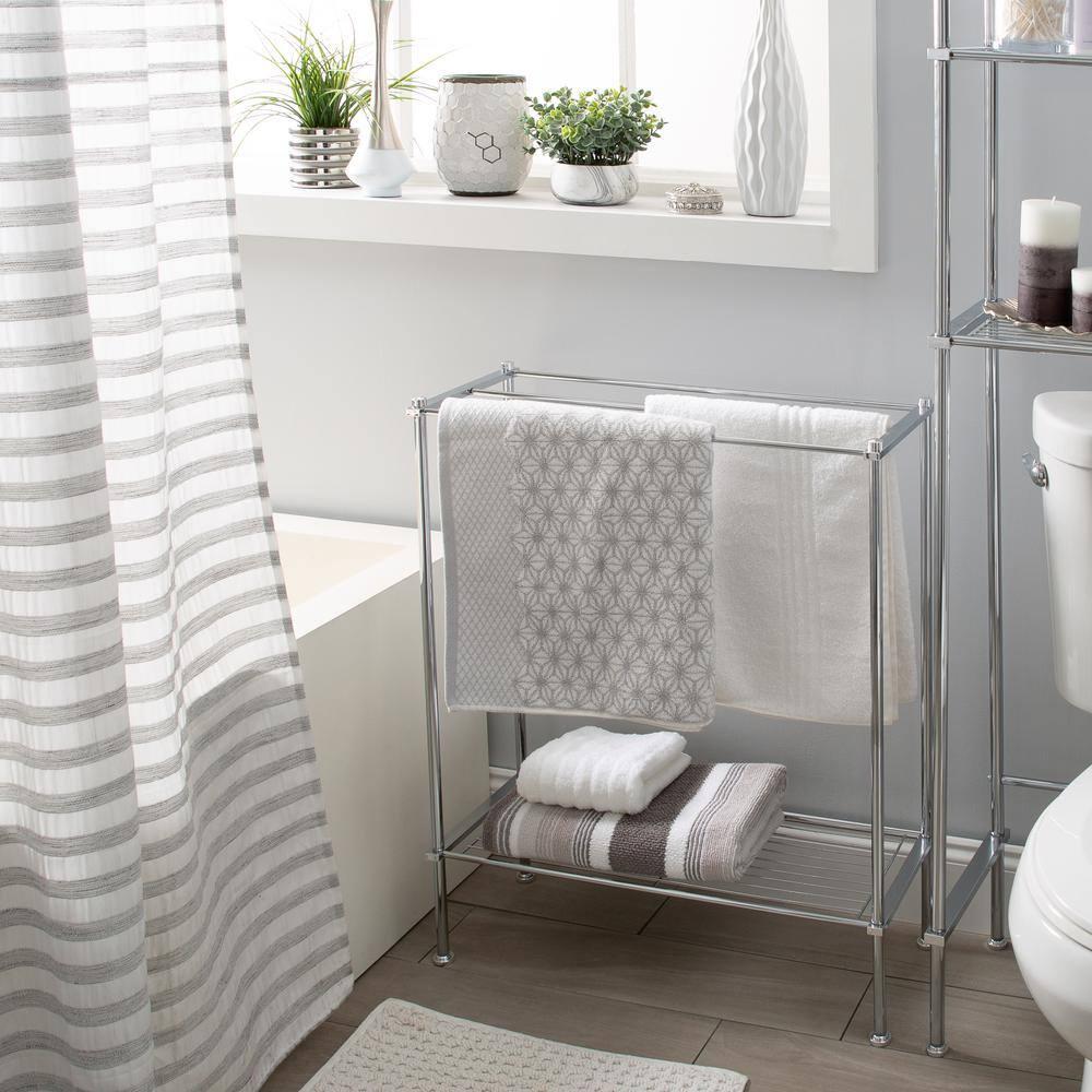 Metro Collection Towel Rack Chrome - Organize It All