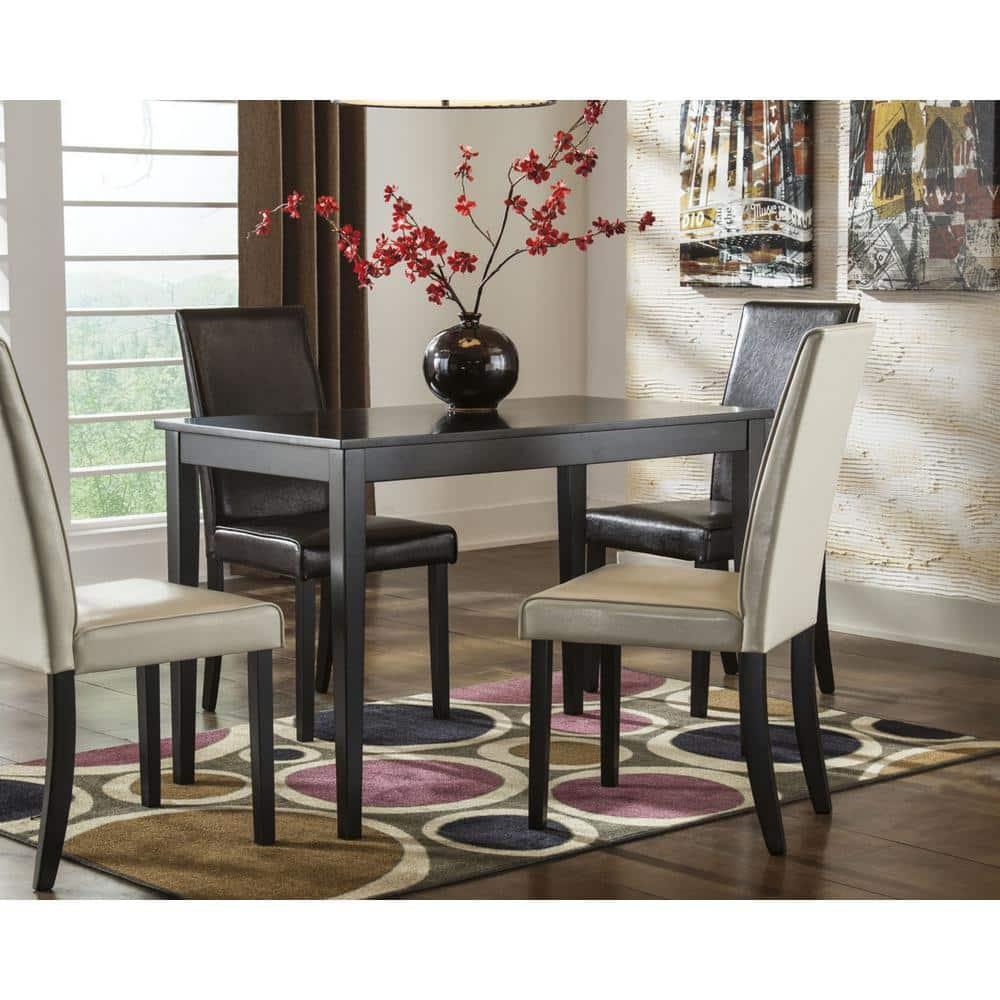 Signature Design by Ashley Contemporary Kimonte Dining Table, Dark Brown