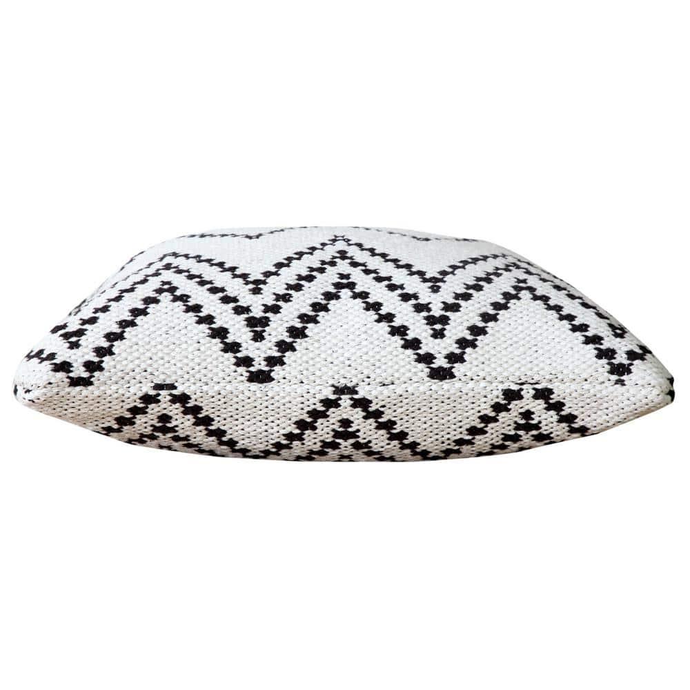 ZeaZu Chevron Cotton Reversible Throw Pillow