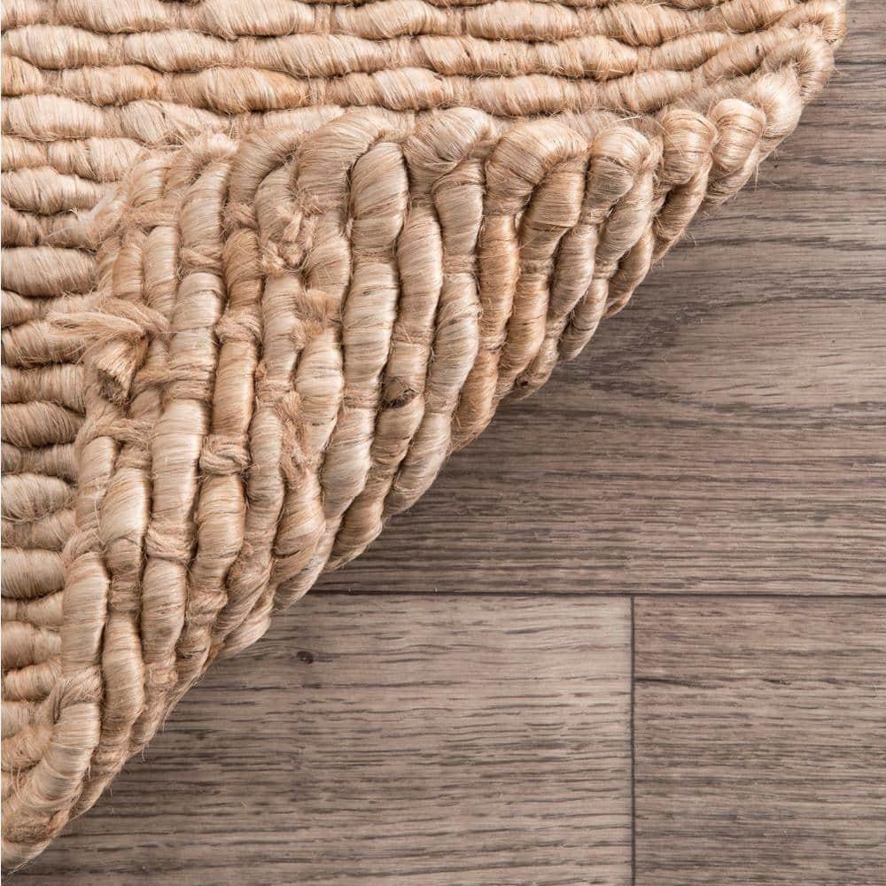 nuLOOM Hailey Handwoven Jute Area Rug, 5' x 8', Natural