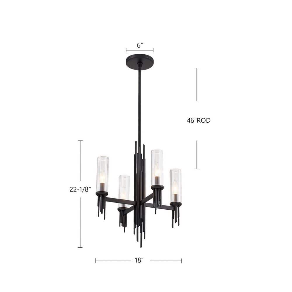 Torres 4 - Light Modern Linear Chandelier