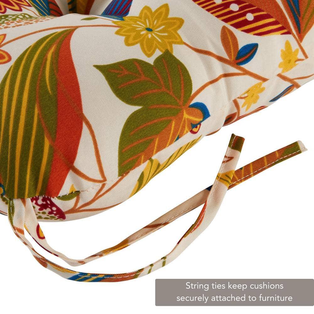 Esprit Floral Traditional 21"x42.5" Outdoor Chair Cushion