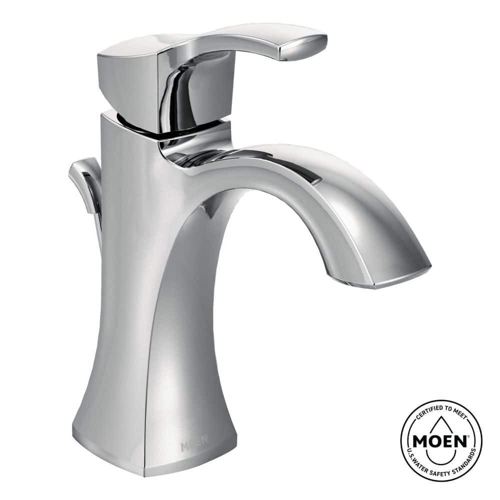 Moen Voss Single Hole Bathroom Faucet with Drain Assembly