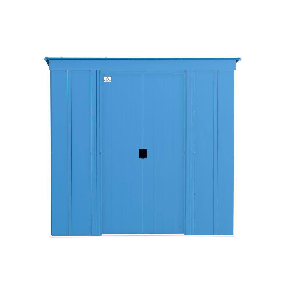 6 ft. W x 4 ft. D Steel Vertical Storage Shed