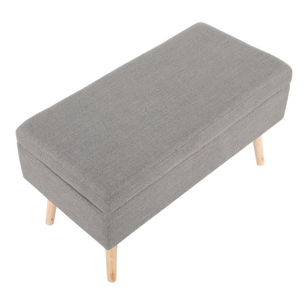 Mercury Row® Beyers Fabric Upholstered Storage Bench