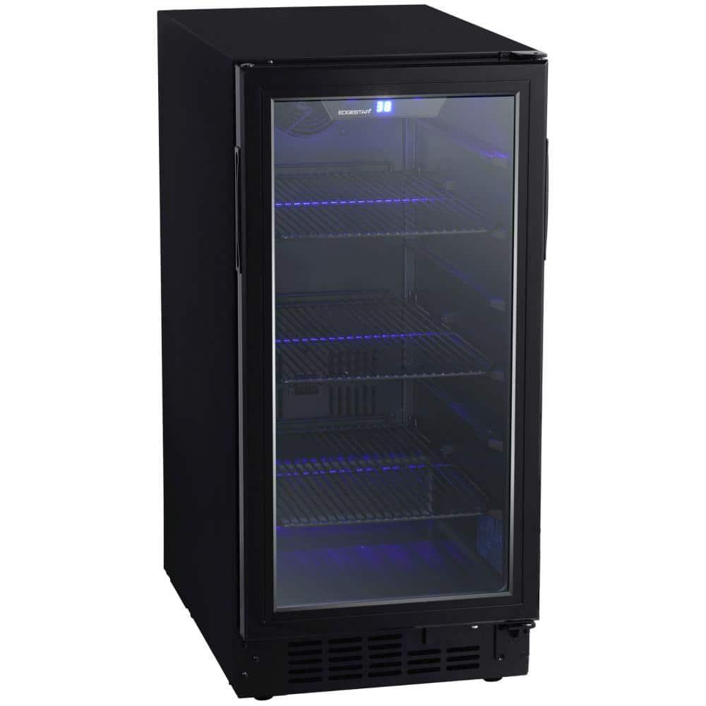 EdgeStar BBR901BL 15 Inch Wide 80 Can Built-In Beverage Center with Slim Design