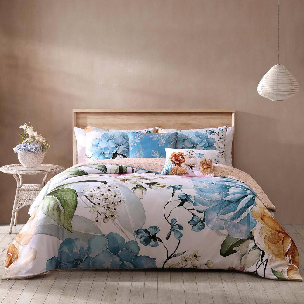 BeBeJan Bebejan Maia 100% Cotton Sateen 5 Piece Reversible Comforter Set