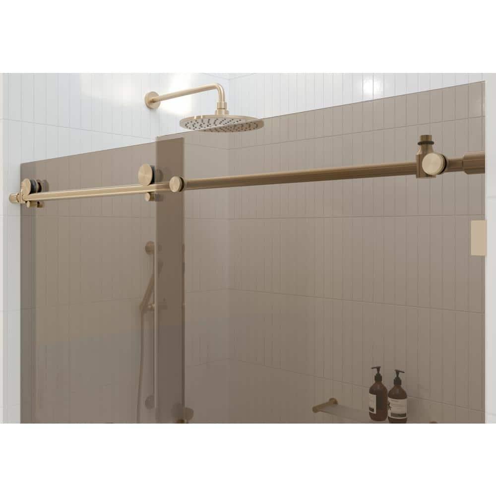 Equinox 56 - 60 in. x 78 in. Fully Frameless Tinted Sliding Shower Door