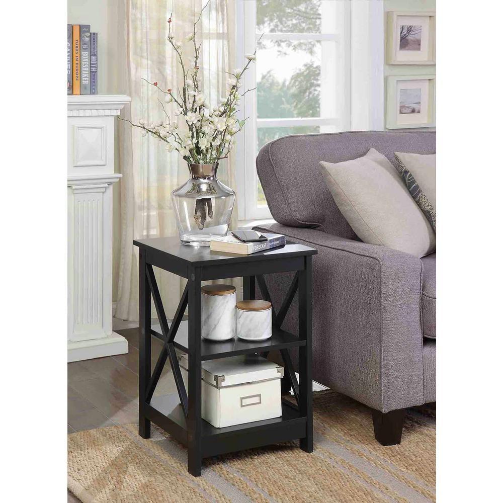 Oxford End Table With Black Finish