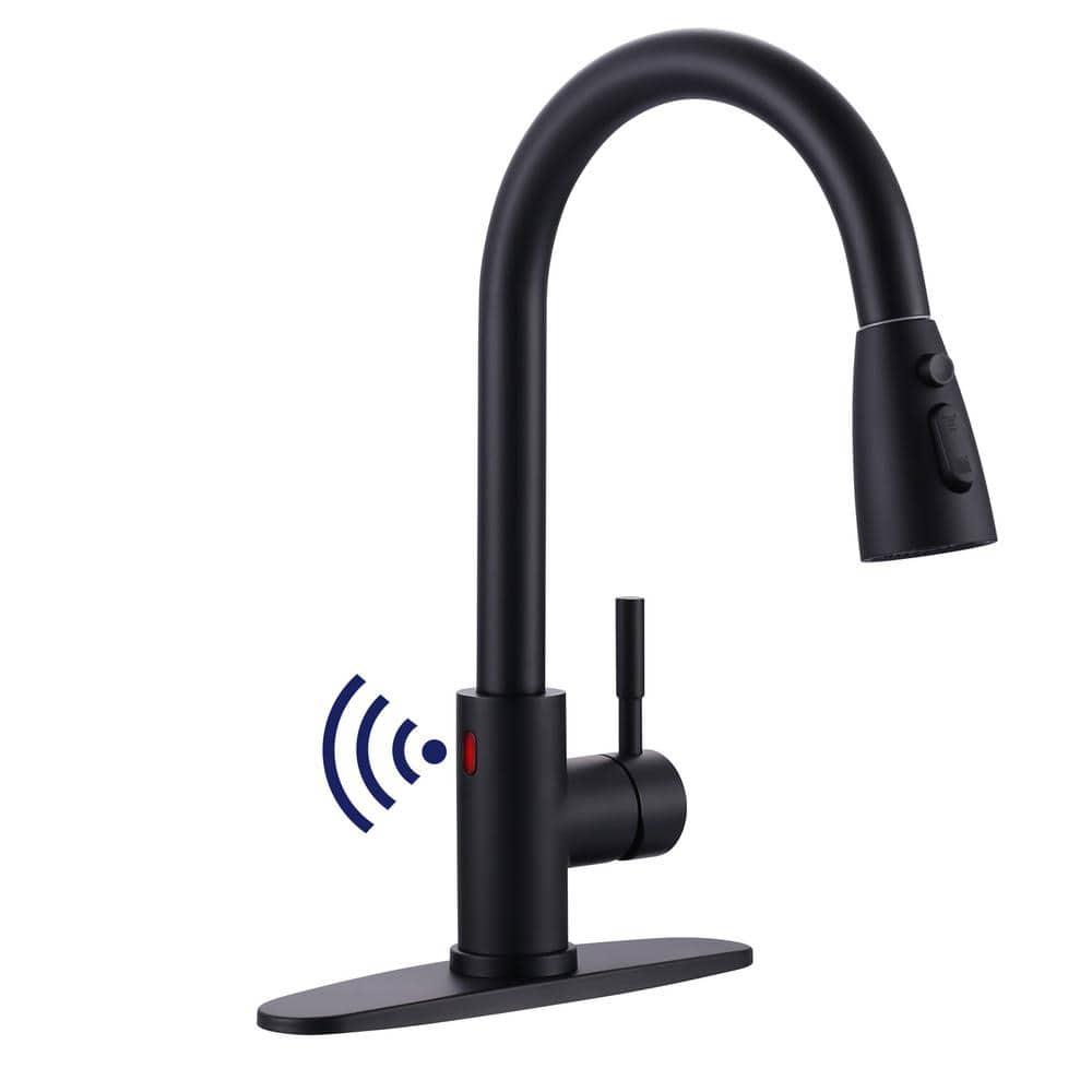 ARCORA ARCORA Stainless Steel  Single Handle Pull-Down Sprayer Kitchen Faucet Set with Touchless Sensor AR7100301B-DC
