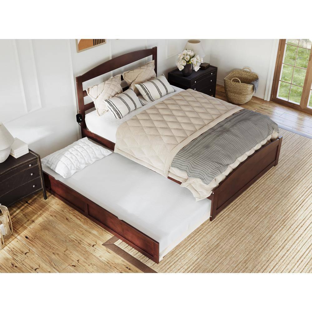 AFI Furnishings Warren Platform Bed F with Footboard & T Trundle AW