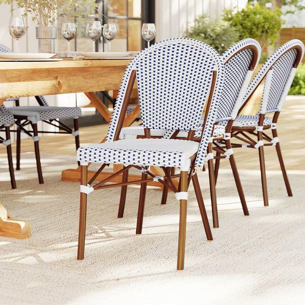 Martha Stewart Martha Stewart Lily Pond All-Weather Stackable Patio Bistro Dining Chairs (Set of 2)