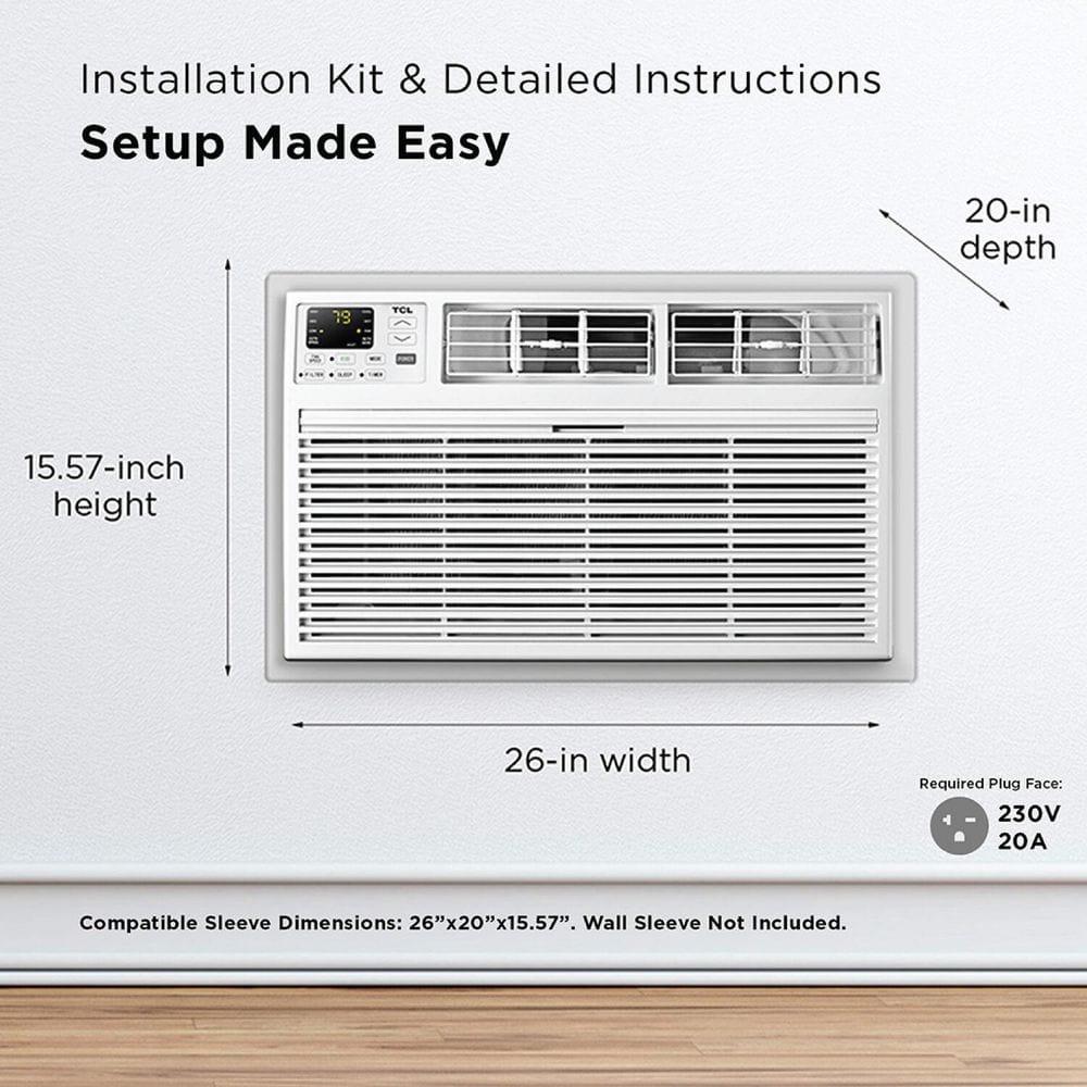 TCL TCL 8,000 BTU Smart Through-the-Wall Air Conditioner with Heat