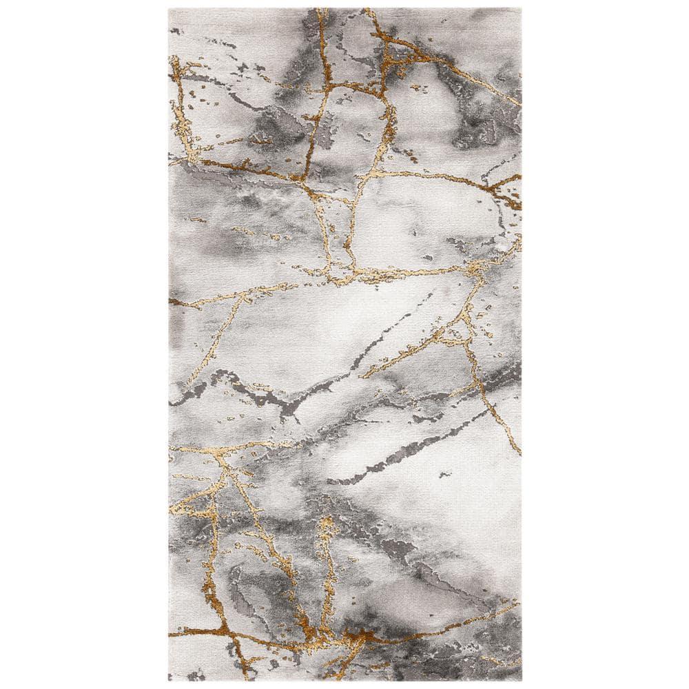 Craft CFT877 Loomed Indoor Area Rug - Grey/Gold - 2'7"x5' - Safavieh