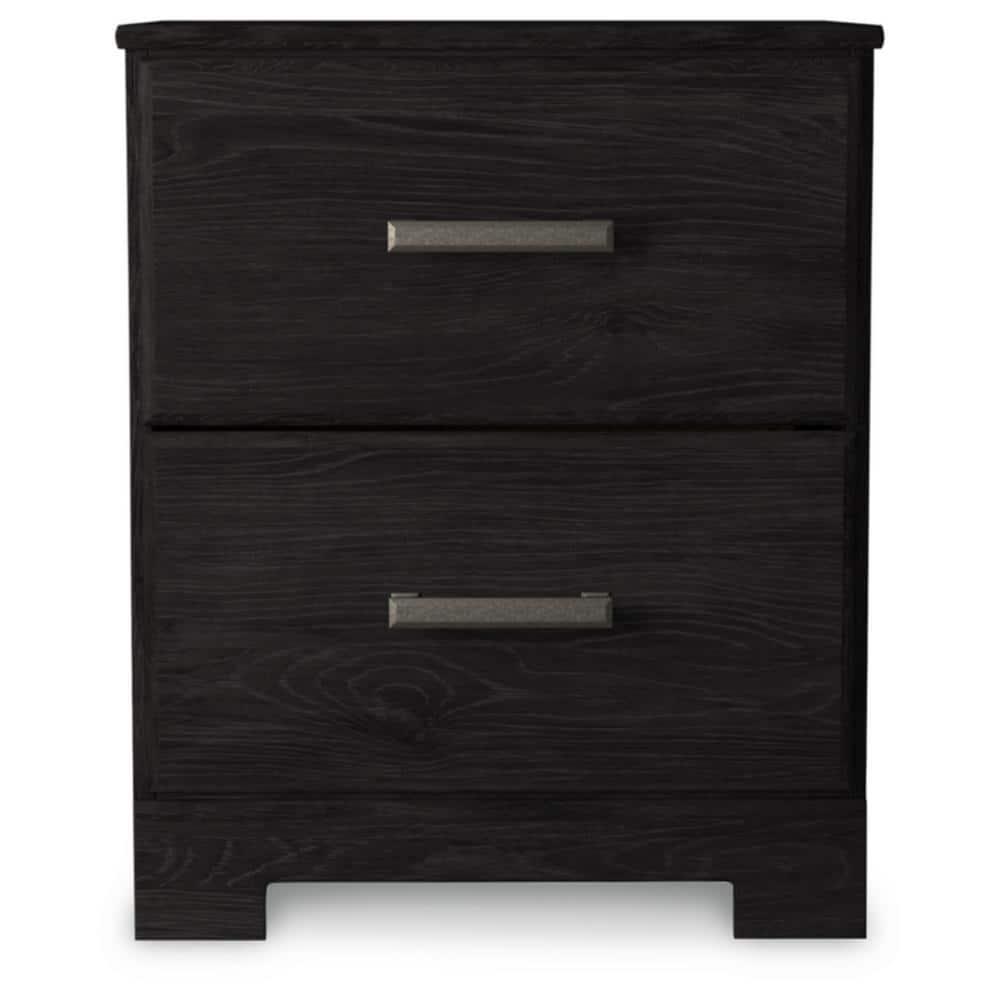 Signature Design by Ashley Casual Belachime 2 Drawer Nightstand, Black