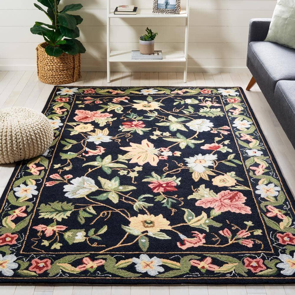 Chelsea HK311 Handmade Accent Rug - 2'6"x4' - Black - Safavieh