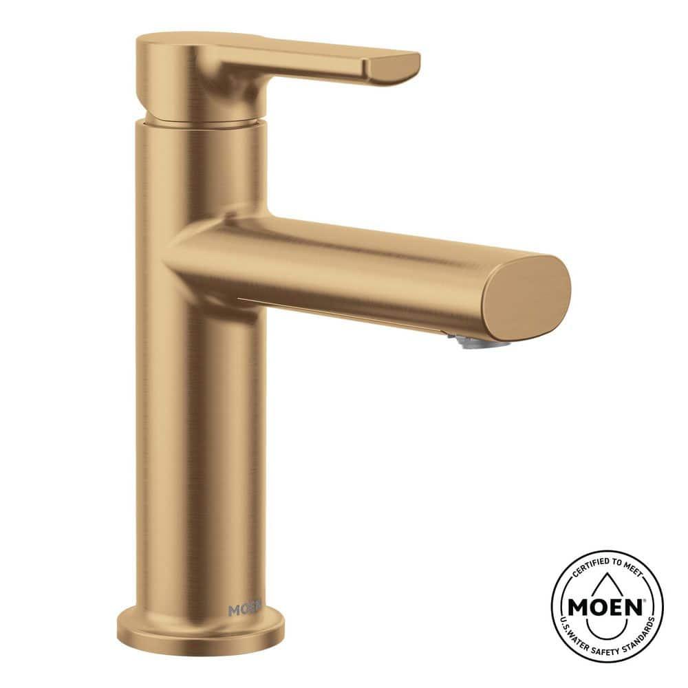 Moen Moen Meena Single Hole Bathroom Faucet with Drain Assembly 84794BZG