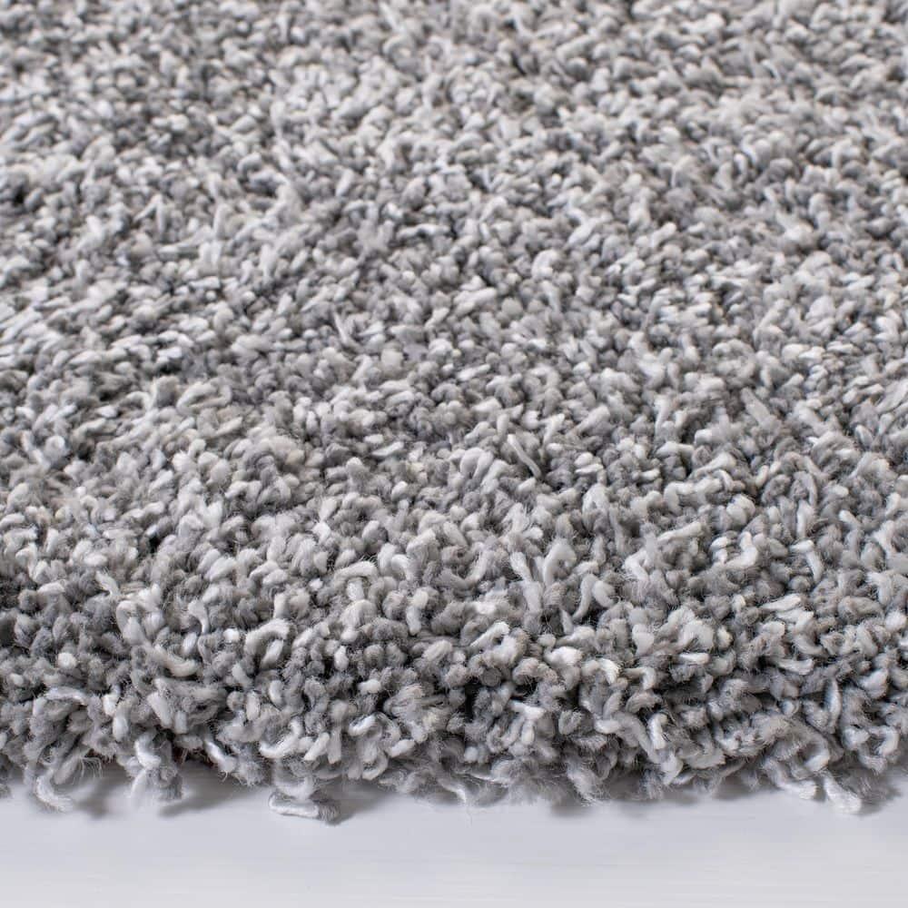 Evolution Shag 500 EVO520 Power Loomed Indoor Area Rug - Grey - 6'7" Round - Safavieh
