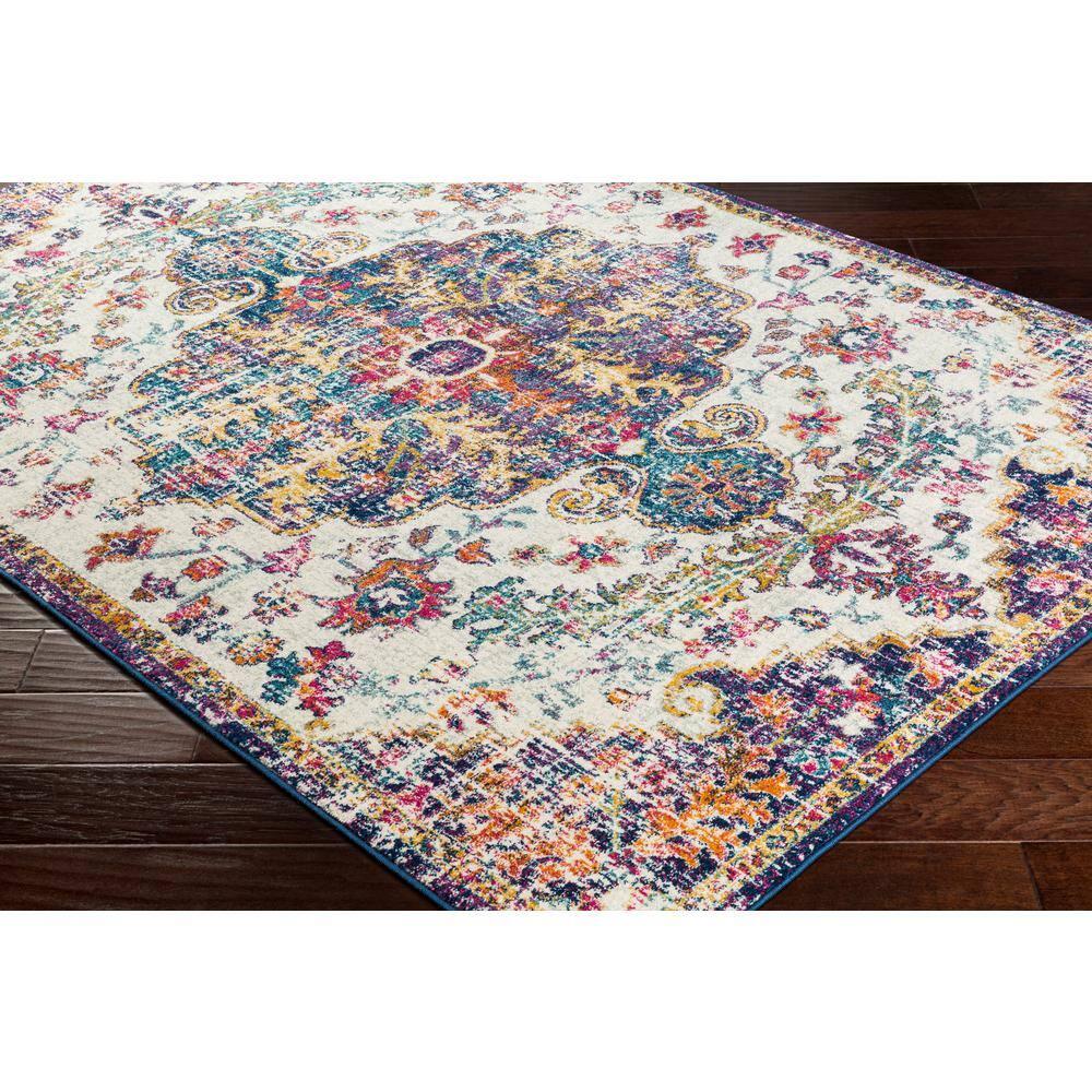 Livabliss Harput Vintage Medallion Runner Area Rug,2'7" x 7'3",Dark Blue