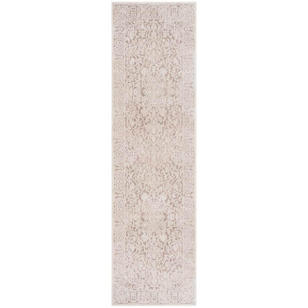 Reflection RFT670 Power Loomed Indoor Runner Rug - 2'3"x6' - Beige/Cream - Safavieh