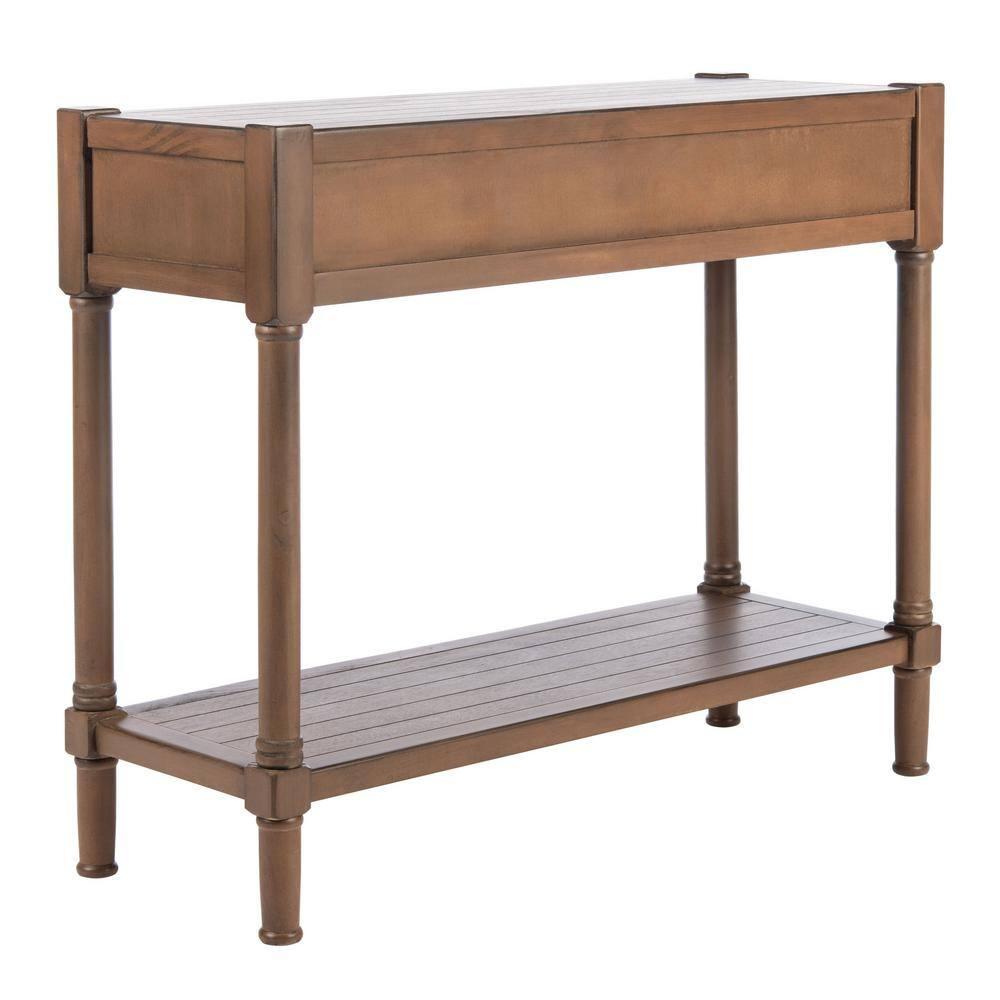 Filbert 2 Drawer Console Table - CNS5716C - Brown - Safavieh