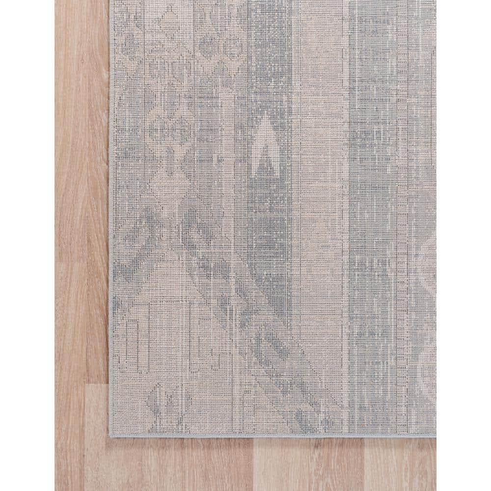 Unique Loom Portland Collection Area Rug - Orford (2' 2" x 12' Runner Navy Blue/Blue)