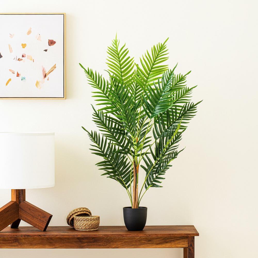 Vickerman 35" Artificial Potted Fern Palm Real Touch Leaves.