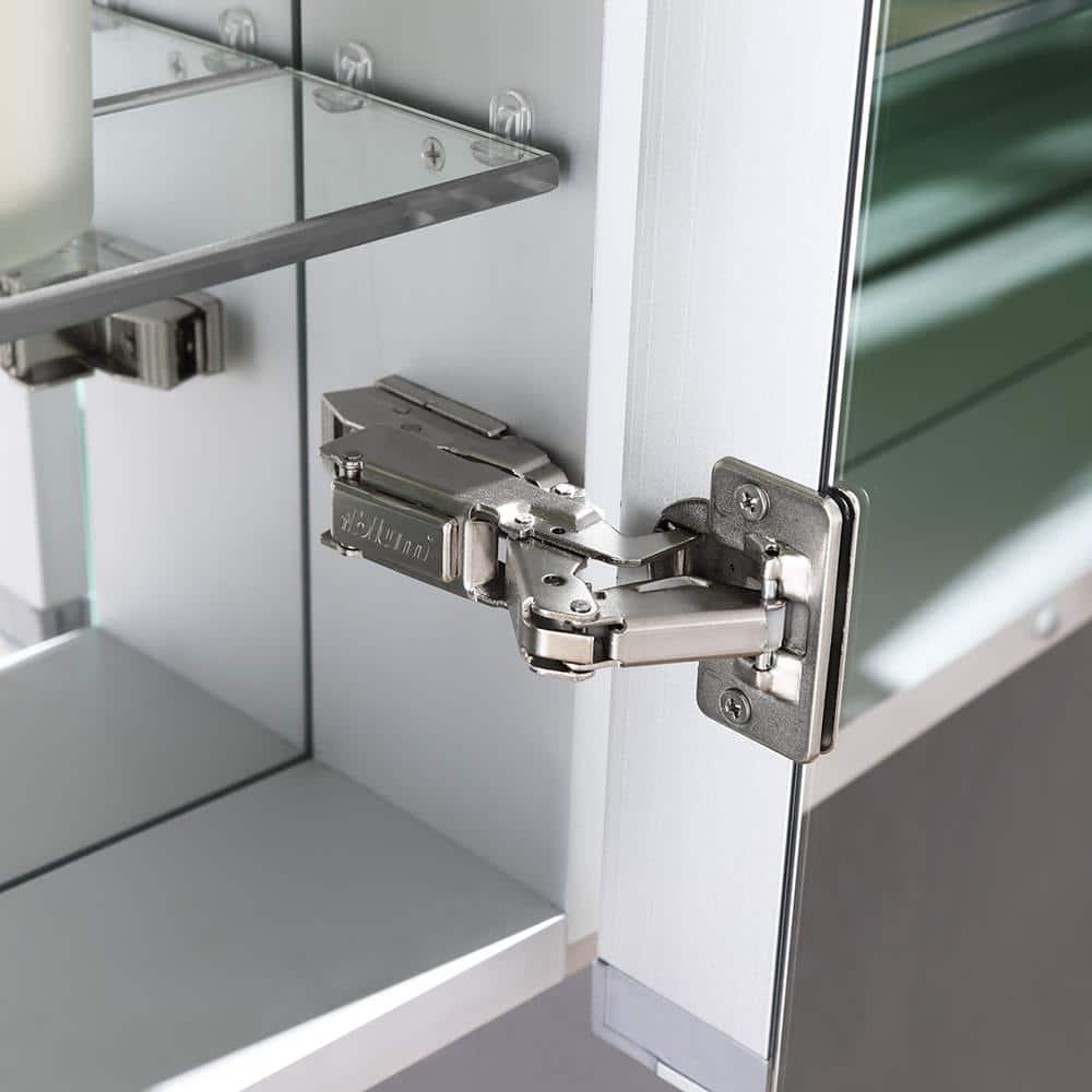 Fresca Spazio 30x30" LED Lighting Aluminum Bathroom Medicine Cabinet in Mirrored