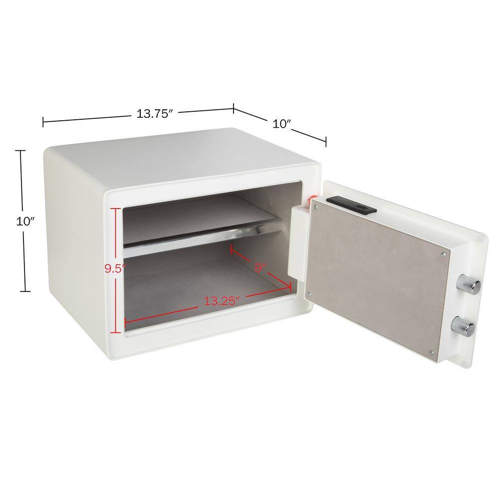 Stalwart Stalwart Biometric Safe - Lock Box with Fingerprint Scanner and Digital Key for Quick Access - Money Safe for Cash and Jewelry - Home Safes