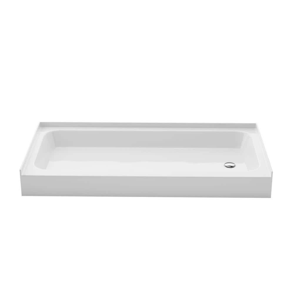 Voltaire 60 X 30 Shower Pan Base With Left Drain In Glossy