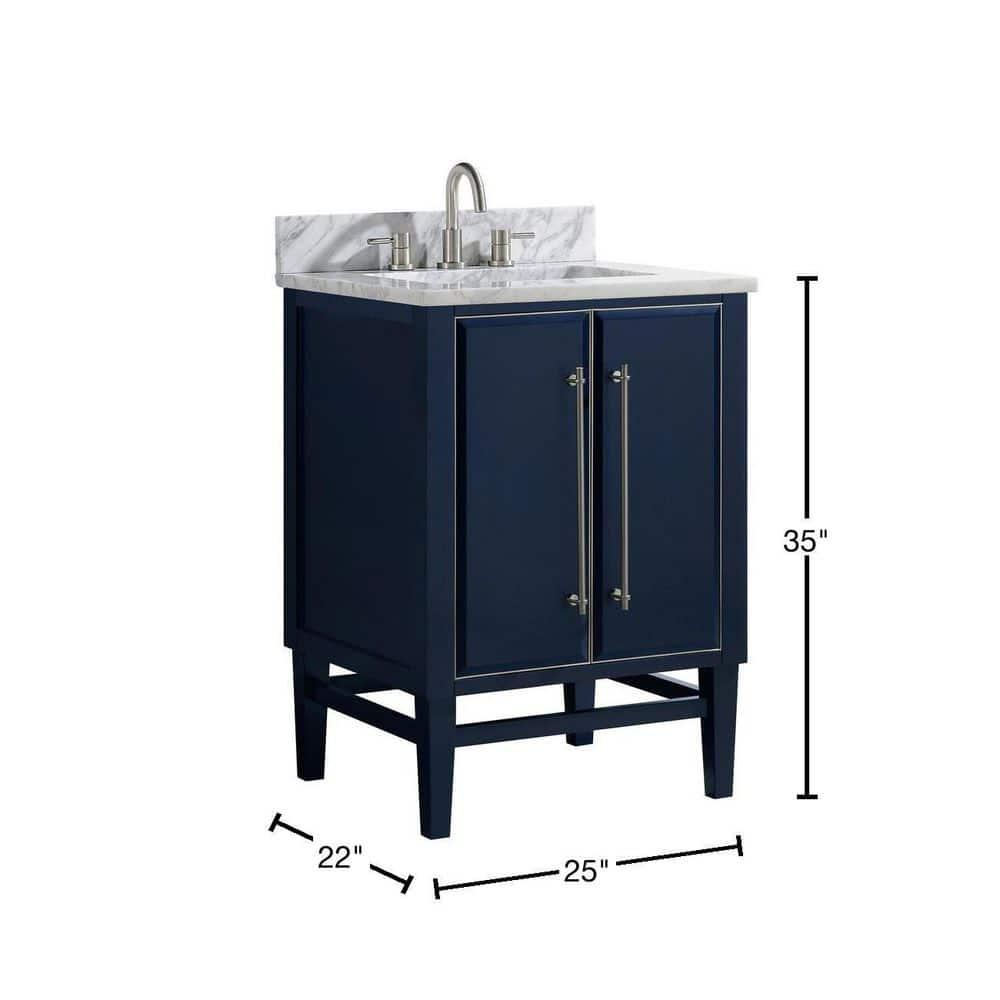 Avanity Mason-Vs25-S-C Mason 25" Free Standing Single Basin Vanity Set - Blue