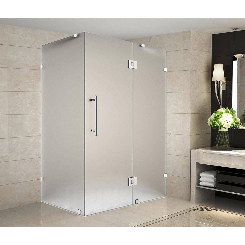 Aston SEN987F-CH-4838-10 Avalux Rectangle Hinged Shower Enclosure