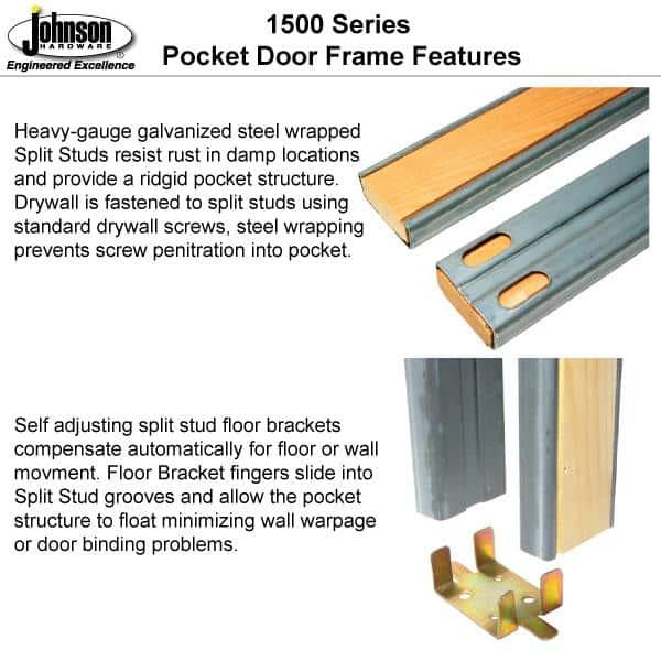 Panel Lite Pocket Door 36 x 84 with Frames | Quadro 4055 White Silk with Frosted Opaque Glass | Kit Trims Rail Hardware | Solid Wood Interior Pantry Kitchen Bedroom Sliding Closet Sturdy Doors